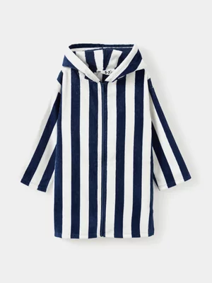 Cotton On Kids Navy Zip Thru Hooded Towel