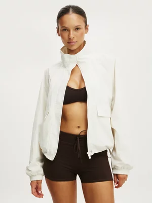 Women's Cotton On Active Ivory Utility Windbreaker Jacket