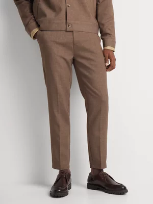 Markham Men's Slim Knit Stretch Beige Jogger