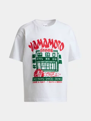 Boys Sakamoto Graphic Oversized T-Shirt