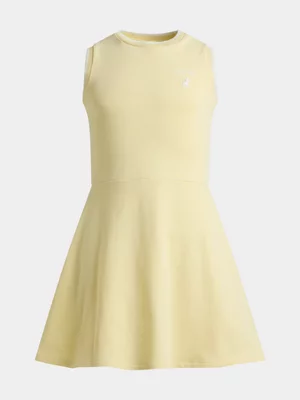 Kids Polo Yellow  Zahara Embroidered Dress