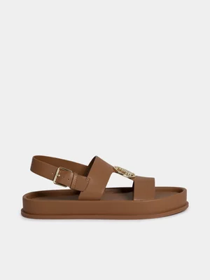 Women's Polo Tan Moulded Unit Trim Sandals