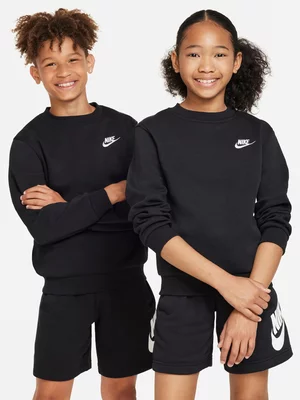 Nike Boys Sportswear Club Fleece Black Crew