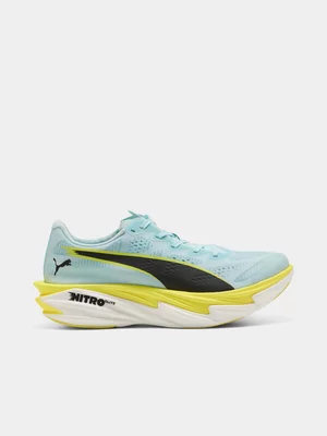 Puma Womens Deviate Nitro Elite 4 Water/Lemon/Black Running Shoes 