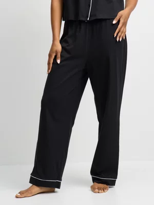Exact Women's Black Sleepwear Pants 