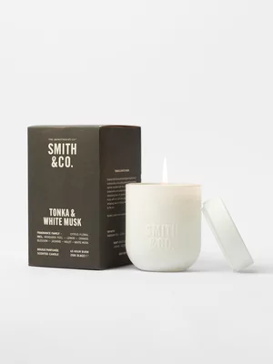 Smith & Co Candle Tonka & White Musk 250g