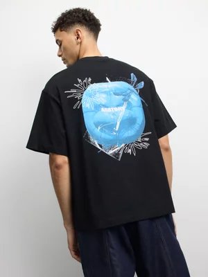 Anatomy Men's Inflated Graphic  Blue T-shirt