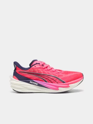 Puma Womens Deviate 4  X Hyrox Pink Training Shoes 