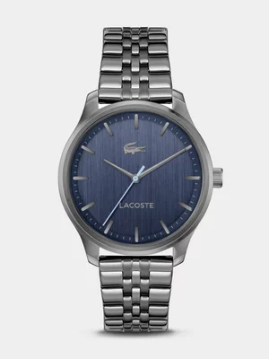 Lacoste Lisbon Gunmetal Plated Stainless Steel Bracelet Watch