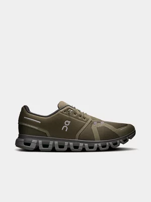 On Mens Cloud 6 Olive/Eclipse Running Shoes 