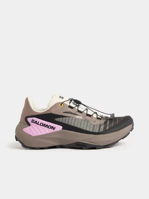 Salomon Womens Genesis Black/Grey/Orange Trail Running Shoes 