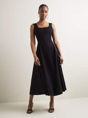 Women's Iconography Knit Fit & Flare Midi Dress