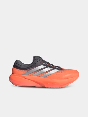 adidas Mens Supernova Rise Black/Orange Running Shoes 