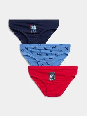 Jet Younger Boys 3-Pack Revolution Heroes Briefs