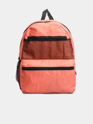 Fashionation Peach Backpack