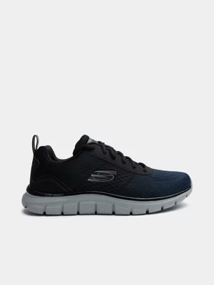 Mens Skechers Track-Ripkent Navy/Black Sneaker