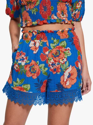 Women's Guess Multi Abigail Gauze Shorts