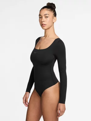 Nike Womens Form Dri-Fit Long Sleeve Black Bodysuit