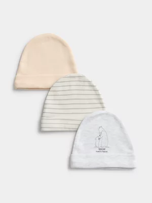 Jet Baby Unisex 2 Pack Momma Cub Beanies