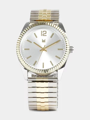 Markham Men's Formal Metal Expansion Multicolour Watch