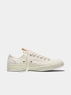 Converse Men's Chuck 70 Canvas & Suede Cream Sneaker