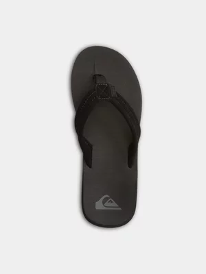 Men's Quiksilver  Black Carver Suede Core Sandals