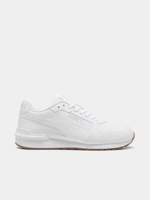 Puma Mens ST Runner v4 White Sneakers 