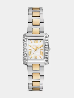 Michael Kors Emery Two Tone Stainless Steel Bracelet Watch