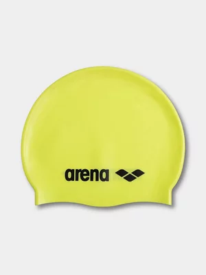 Arena Classic Logo Silicone Yellow Swim Cap