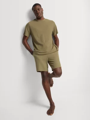 Markham Men's Regular Fit Waffle Fatigue Sleepwear Top