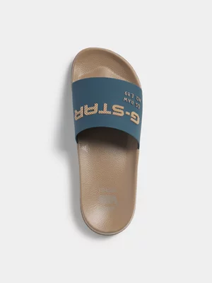 G-Star Men's Cart Sand/Blue Slide