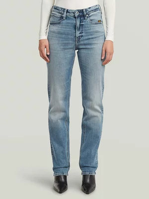G-Star Women's Iggie Morgan Straight Denim Blue Jeans 