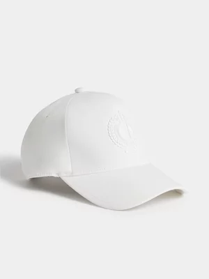 Fabiani Men's White Delta Crest Peak Cap