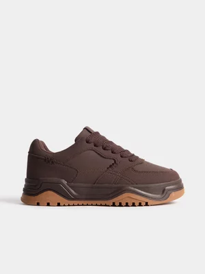 Jet Teen Boys Brown Chunky Court Sneaker