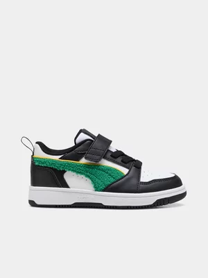 Kids Puma Rebound V6 Lo Super Puma AC + Black/White Sneaker