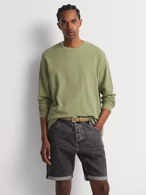 Relay Jeans Men's Black/Grey Denim Shorts