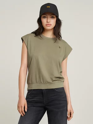 G-Star Women's Open Back Green T-Shirt