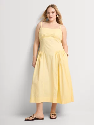 Fit & Flare Midi Tea Dress