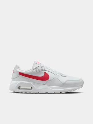 Nike Mens Air Max SC White/Red Sneakers 