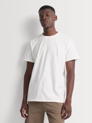 Markham Men's Crewneck Midweight Essential Milk T- Shirt 