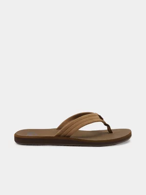 Men's Quiksilver  Tan Carver Suede Core Sandals