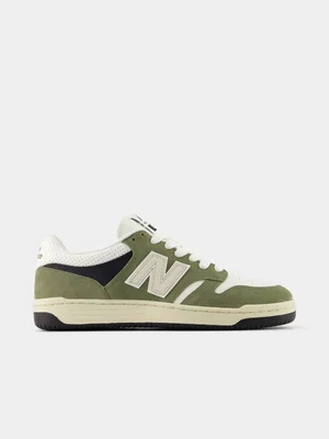 New Balance Men's 480 Olive/White Sneaker