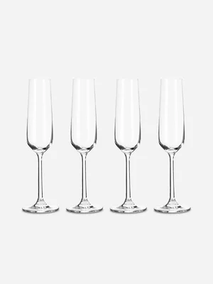 Guesthouse Champagne Crystal Glasses 4 Pack 250ml