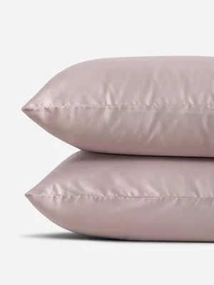 Grace Most Lustrous Gold Seal Certified Egyptian Cotton 400 Thread Count Pillowcase Set Mauve