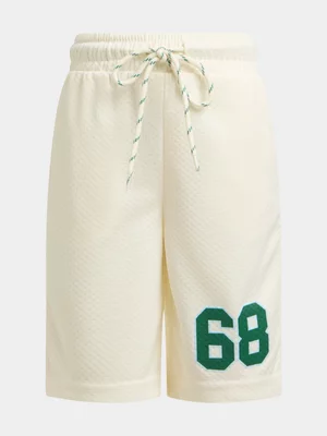 Jet Younger Boys Cream Sports Shorts