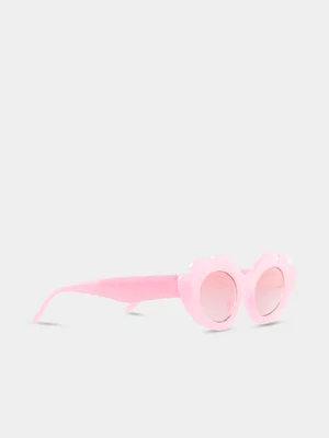 Cotton On Kids Pink Florence Flower Sunglasses