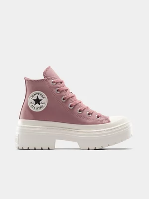 Converse Women's CTAS Lugged Heel  Pink Platform Sneaker