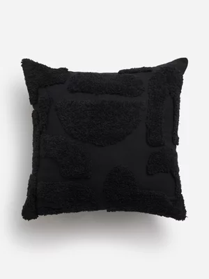 Jet Home Black Tufted Abstract Scatter