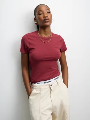 Redbat Classic Women's Crew Burgundy Top