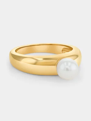 Sterling Silver Pearl Bold Ring Dress Ring